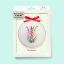 Gladiolus embroidery kit
