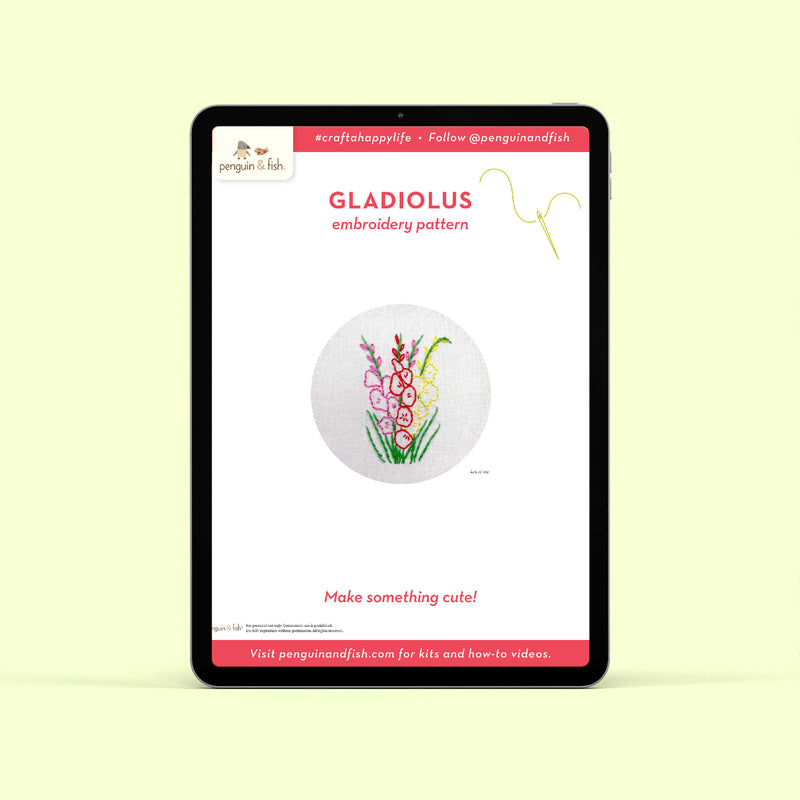 Gladiolus - PDF pattern