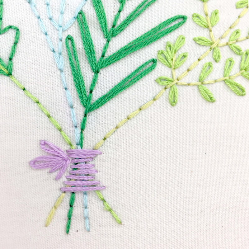 Herb Bouquet embroidery kit