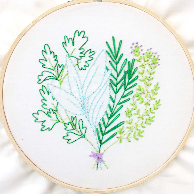Herb Bouquet embroidery kit