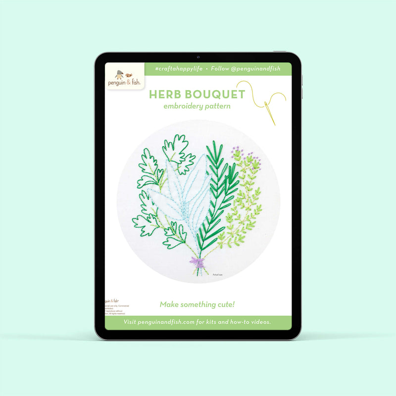 Herb Bouquet - PDF pattern