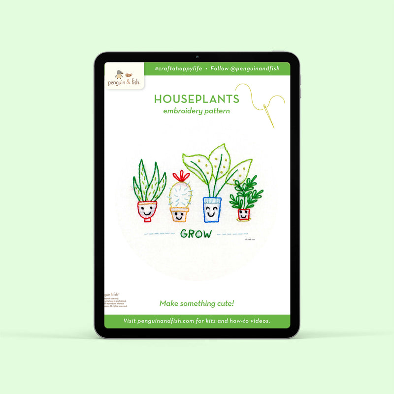Houseplants - PDF pattern