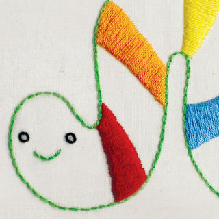Ii Inchworm embroidery pattern - PDF