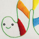 Ii Inchworm embroidery pattern - iron-on