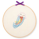 Jellyfish embroidery kit for beginners