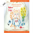 Knitty Kitty "Relax & Craft" embroidery pattern - PDF
