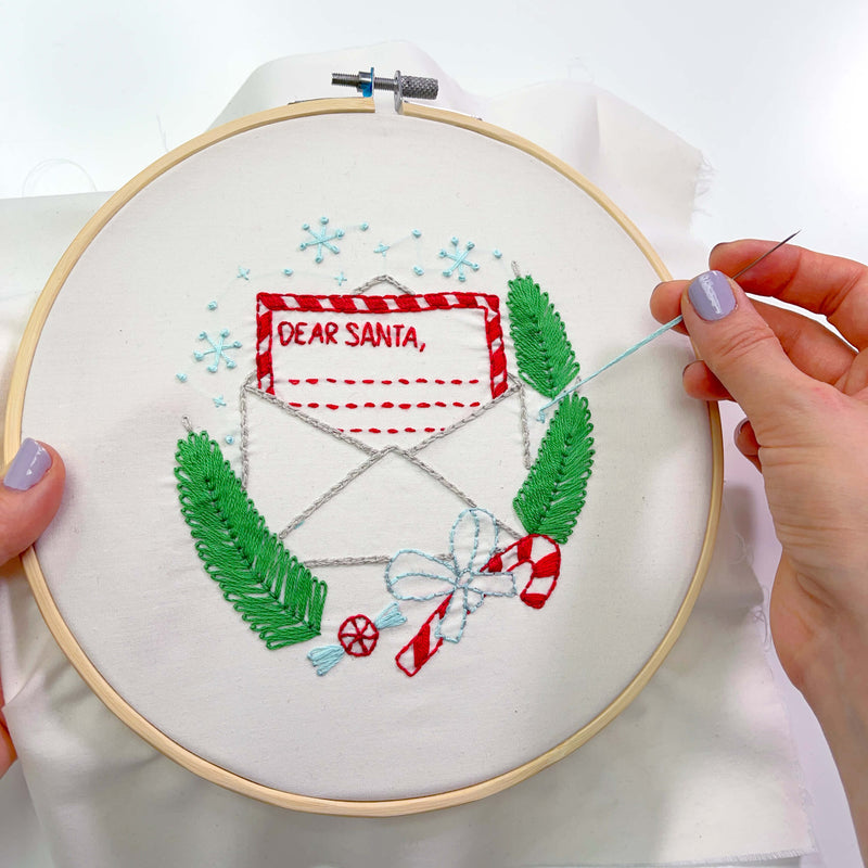 Letter to Santa embroidery kit