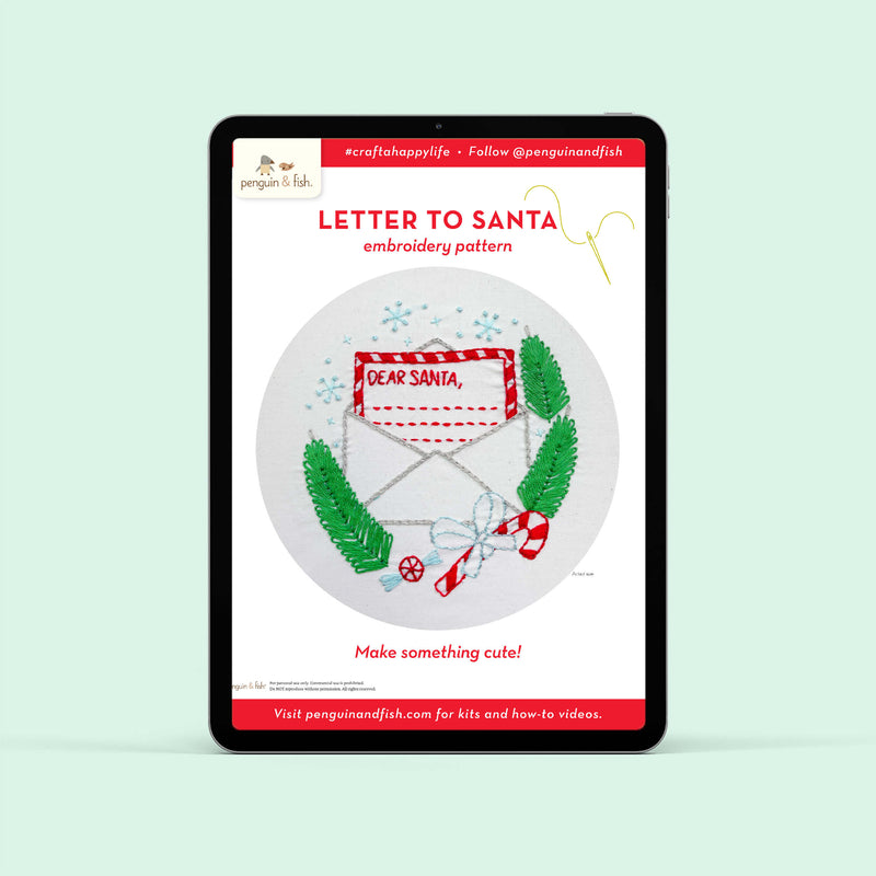 Letter to Santa - PDF pattern