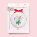 Lily embroidery kit
