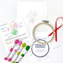 Lily embroidery kit
