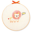 Lion embroidery kit for beginners