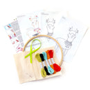 Llama embroidery kit