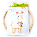 Llama embroidery kit