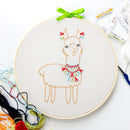 Llama embroidery kit