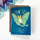 Luna Moth greeting card
