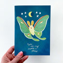 Luna Moth greeting card