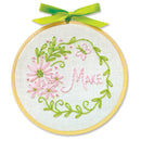 "Make" flower embroidery kit