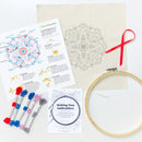 Mandala Love embroidery kit