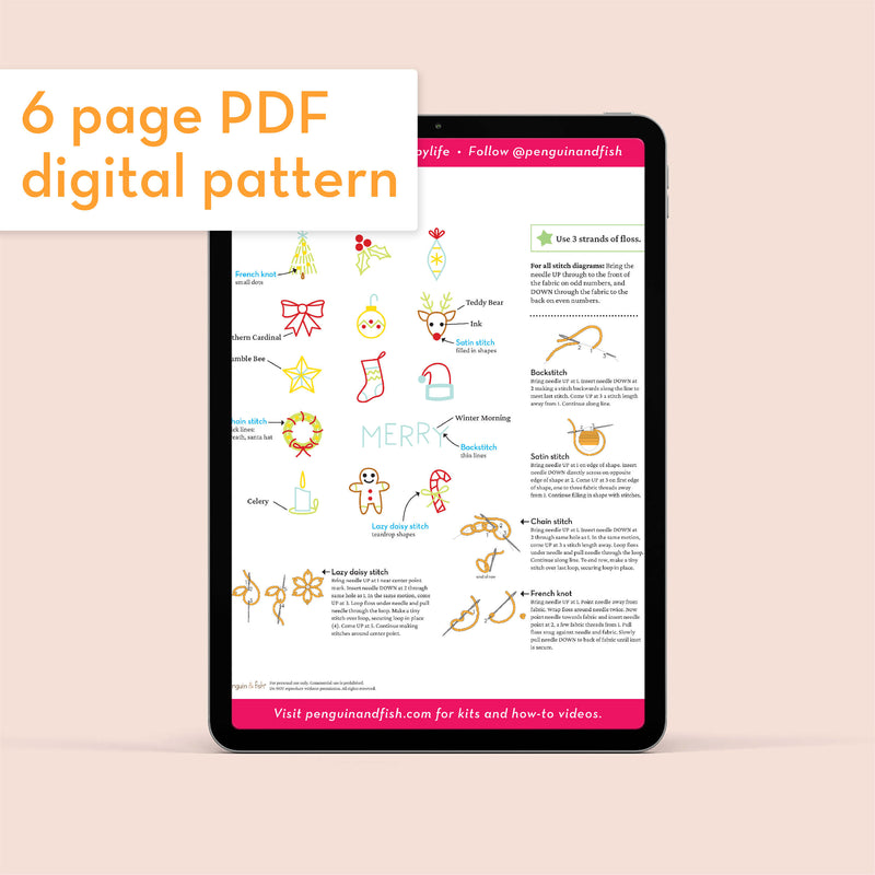Merry Icons - PDF pattern