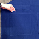 Apron with large pockets - navy