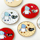 Penguin & Fish needle minder