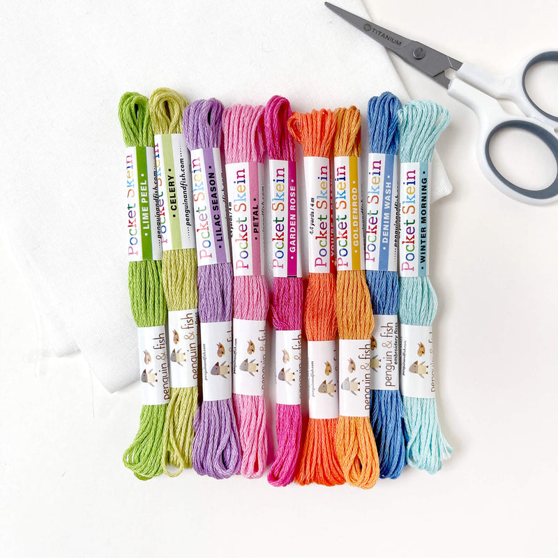 May Flowers embroidery floss - 9 skeins