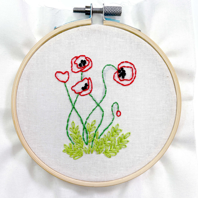 Summer Blooms - 5 embroidery kit bundle