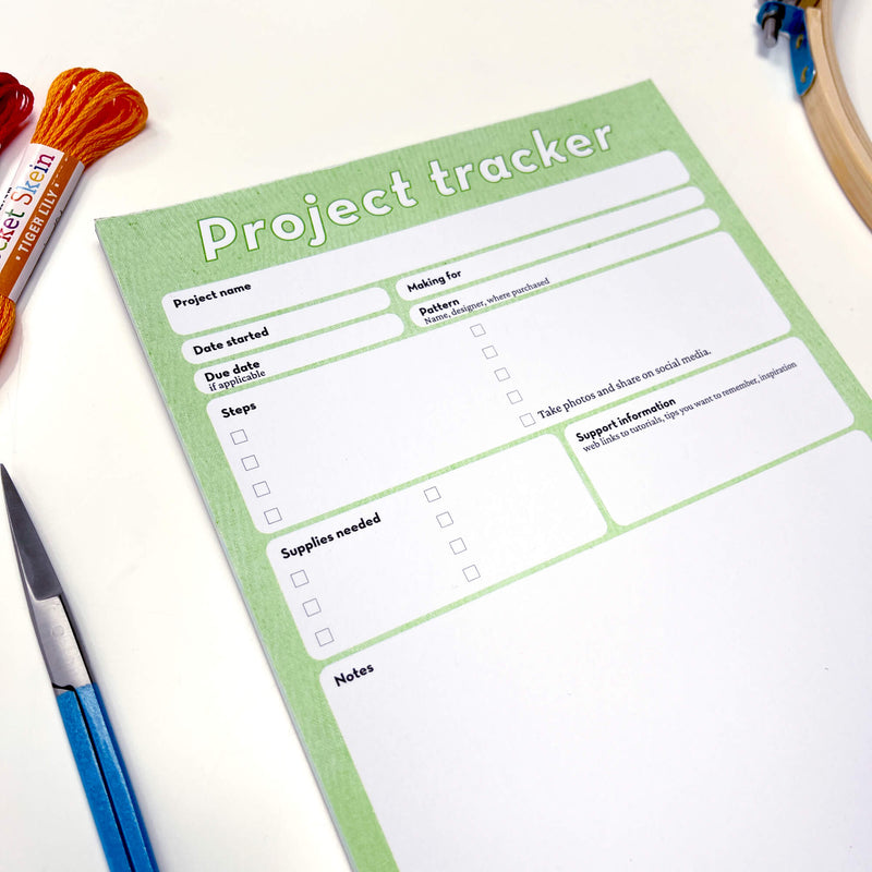 Project Tracker notepad