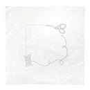 Quilt Labels set of 4 - PDF Pattern - heart, vines, and sewing supplies