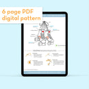 Roller Skates - PDF pattern