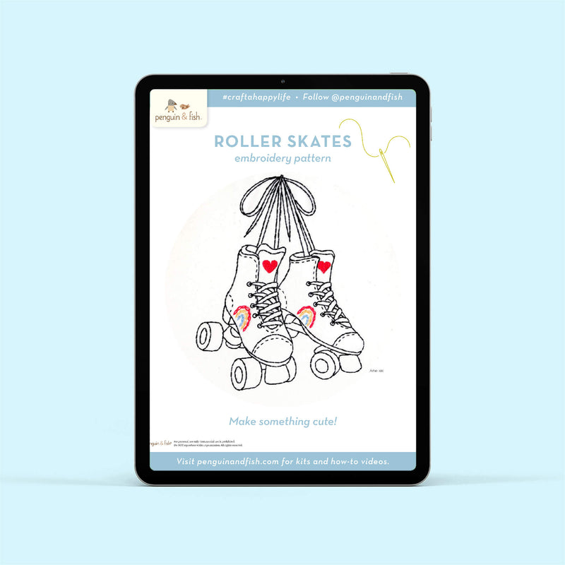 Roller Skates - PDF pattern