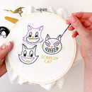 Scaredy Cat embroidery kit