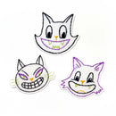 Vintage Halloween Cats sticker pack