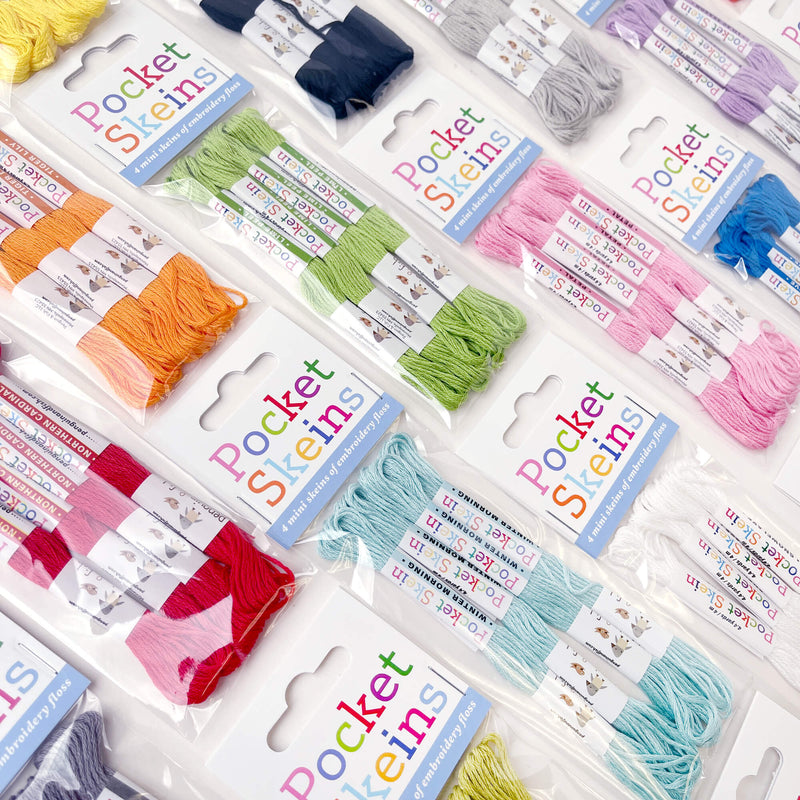 Single color embroidery floss packs - 4 skeins