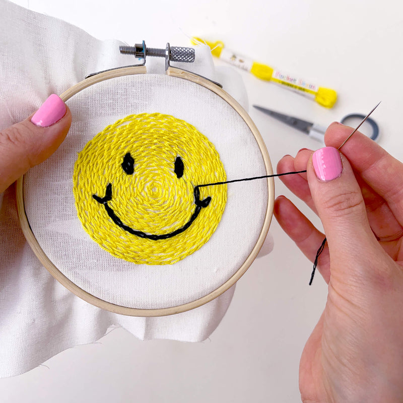 Smiley 3 embroidery kit bundle