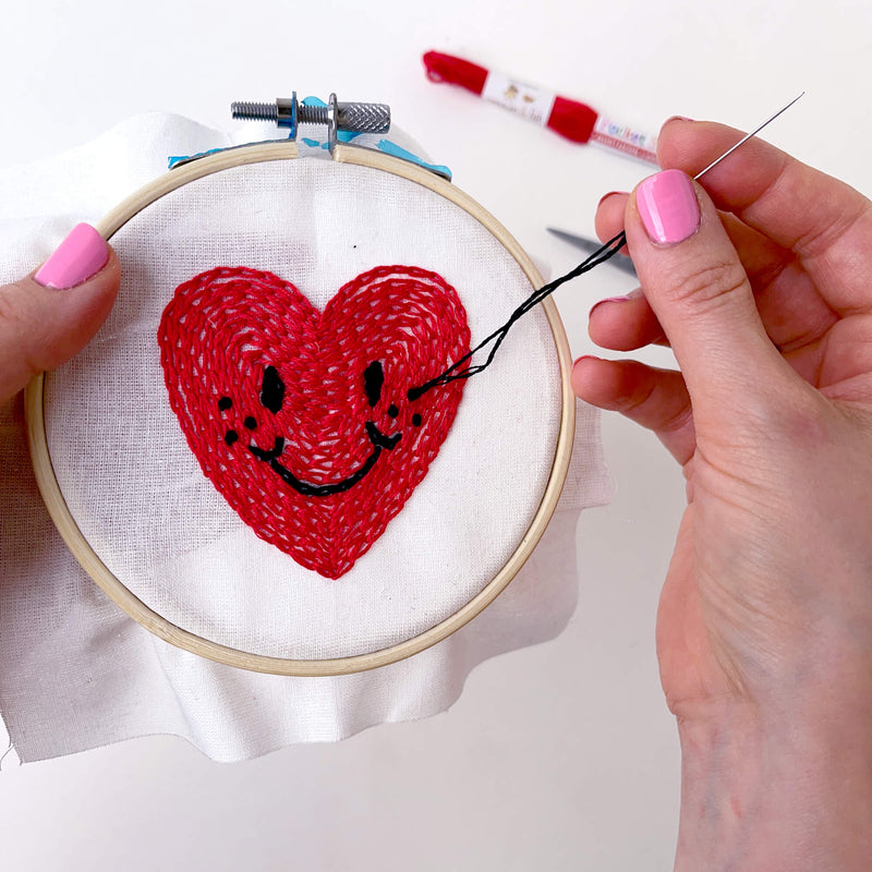 Smiley 3 embroidery kit bundle