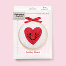 Smiley Heart embroidery kit