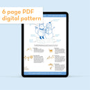 Snow Day embroidery pattern - PDF - Freebie