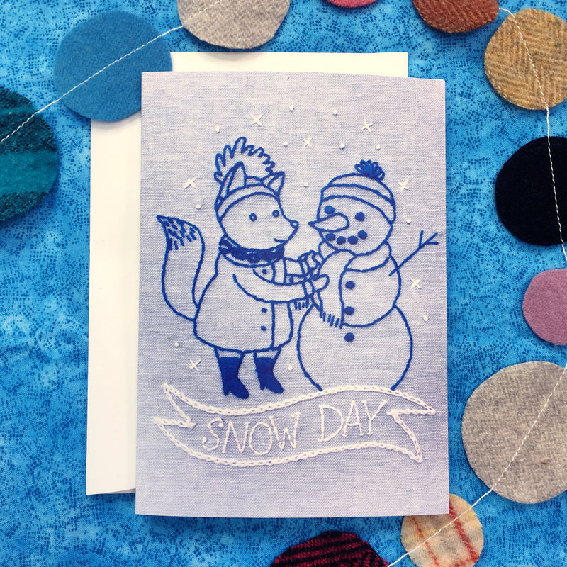 Snow Day greeting card