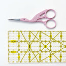 4.5-inch colorful stork embroidery scissors
