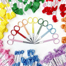 4.5-inch colorful straight embroidery scissors