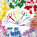 4.5-inch colorful straight embroidery scissors