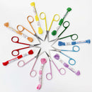 4.5-inch colorful straight embroidery scissors