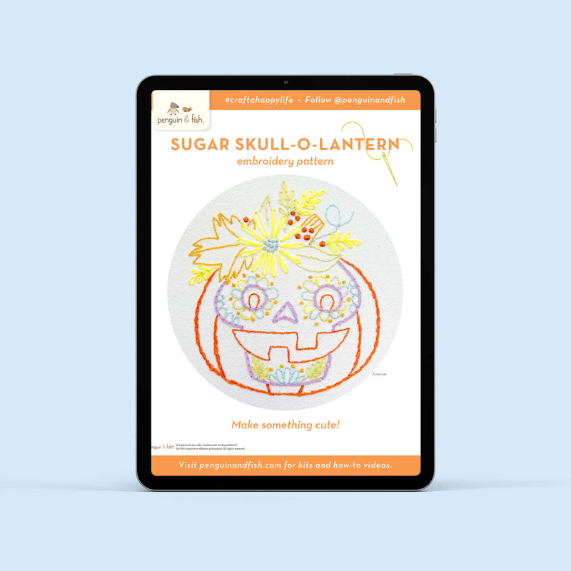 Sugar Skull-O’-Lantern - PDF pattern