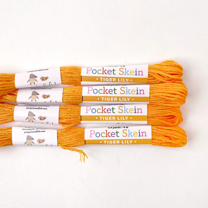 Single color embroidery floss packs - 4 skeins