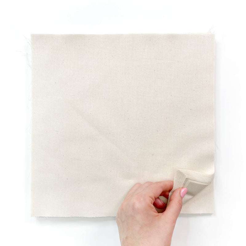 10.5" pre-cut embroidery fabric - unbleached