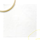 10.5" pre-cut embroidery fabric - white