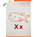 Xx Xray Fish embroidery pattern - PDF
