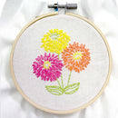 Summer Blooms - 5 embroidery kit bundle
