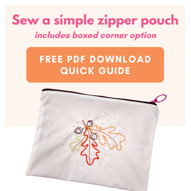 Zipper Pouch Quick Guide - PDF - Freebie